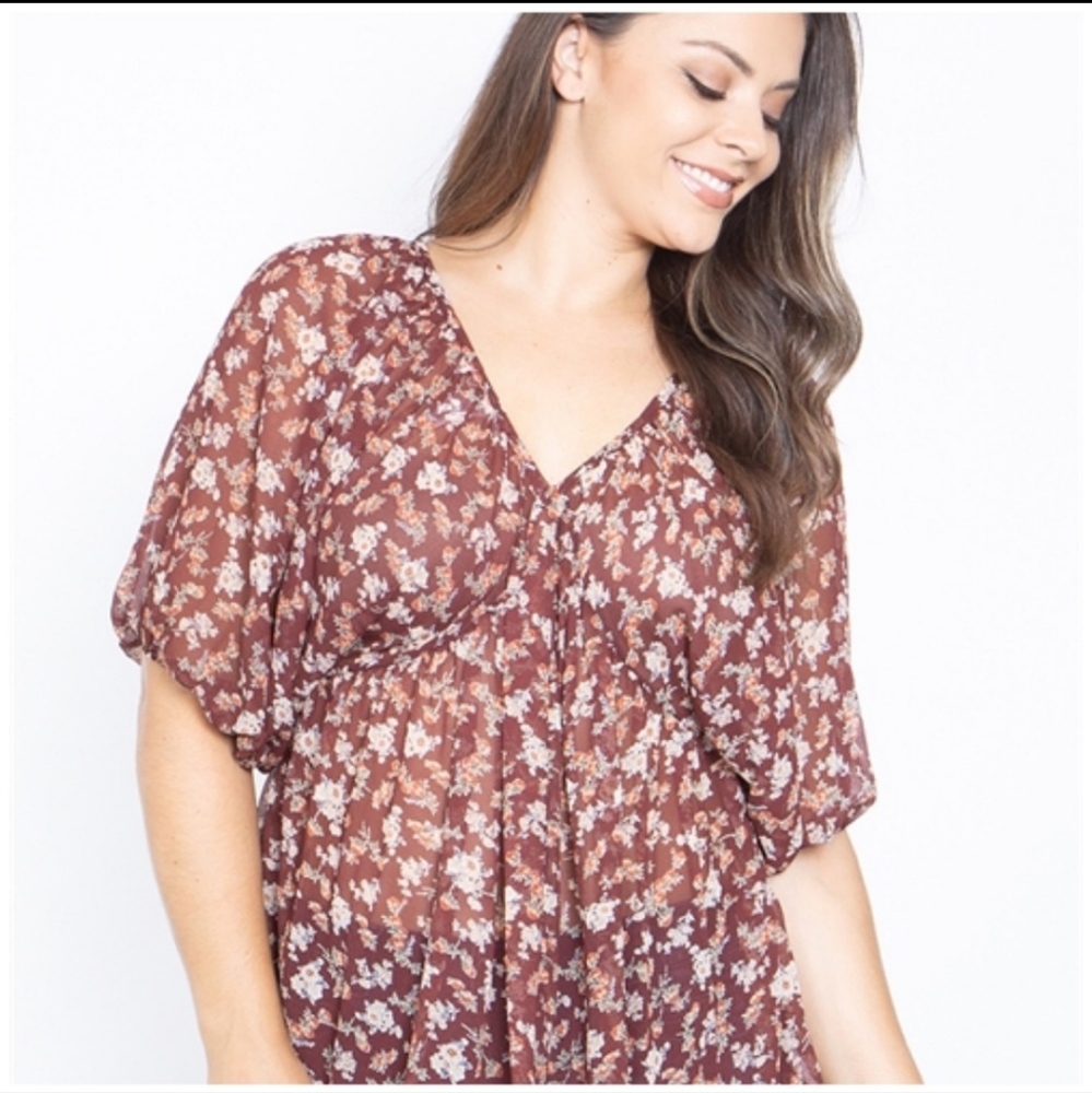 COPY - ❤💖Lovely J Babydoll Blouse Size 3X ❤💖